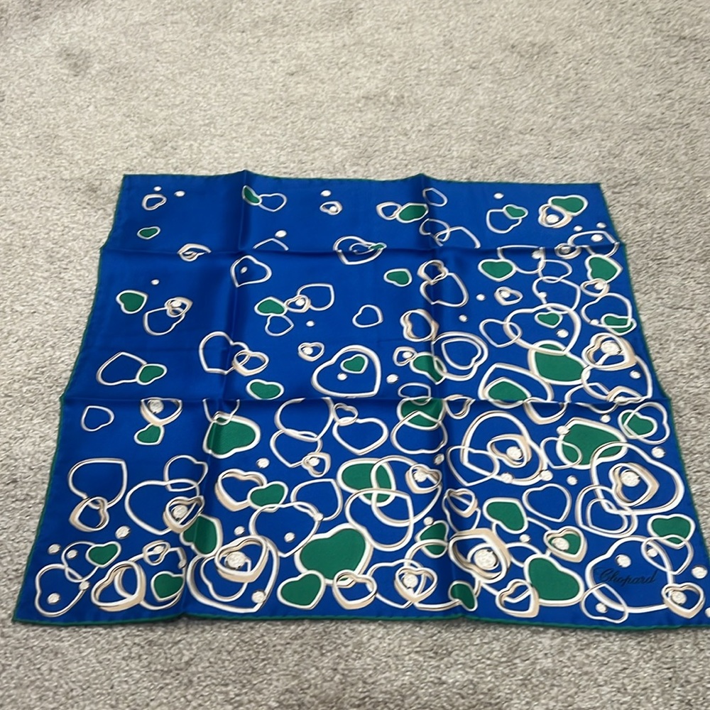 Chopard neck silk scarf